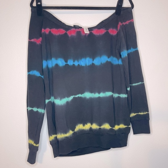 torrid Tops - TORRID Womens Plus Size Torrid Strong Pride Tie Dye Callie Sweatshirt Sz 00 M/L